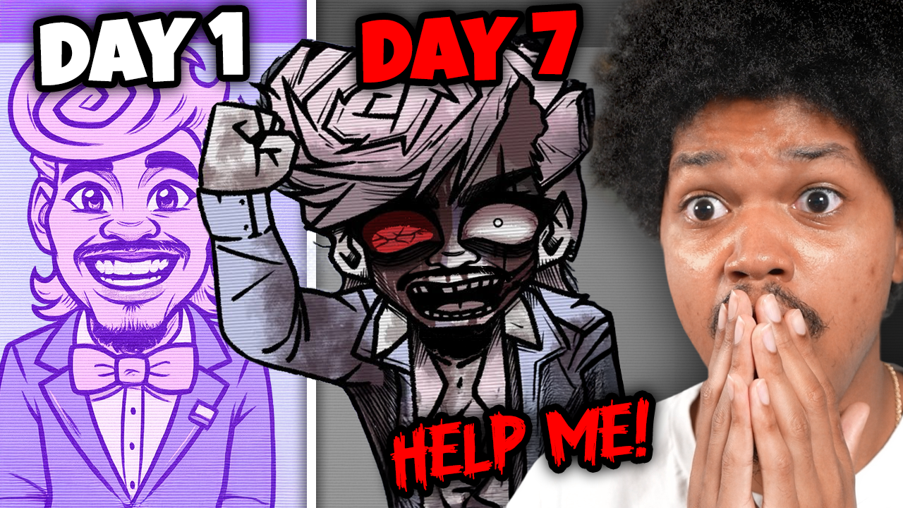 Harvey Harvington day 1 vs day 7 reaction thumbnail